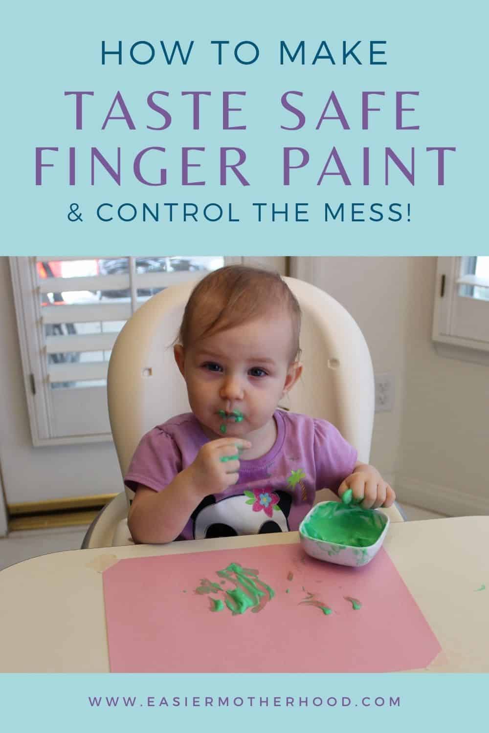 DIY Edible Baby Paint 3 ways using Yogurt - Active Littles