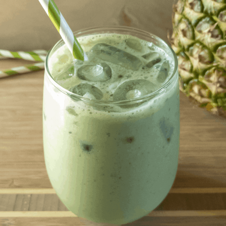 Image for Iced Coconut & Pineapple Matcha Latte