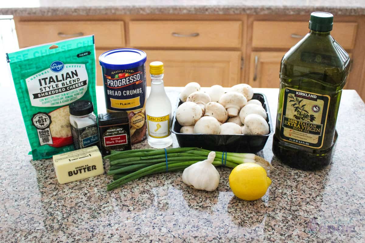 Ingredients on kitchen counter