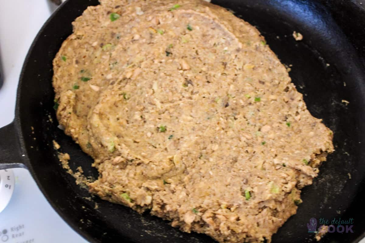 Mushroom filling in skillet