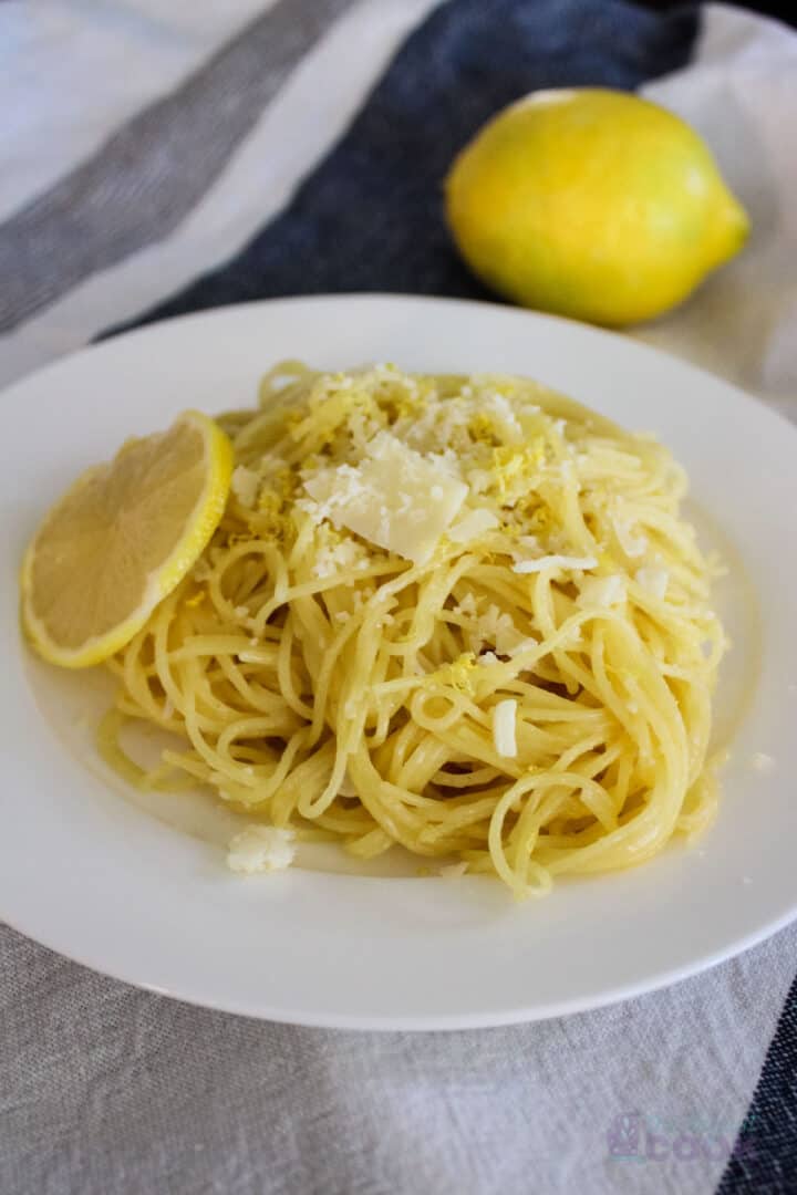 Lemon Butter Garlic Pasta The Default Cook