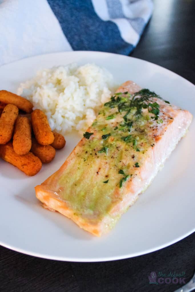 Salmon Milano with Pesto Butter Costco & Copycat The Default Cook