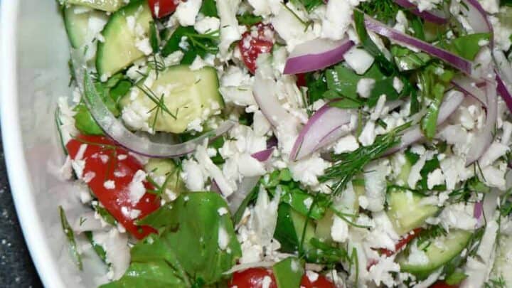Image for Easy Cucumber Tomato Salad With Cauliflower