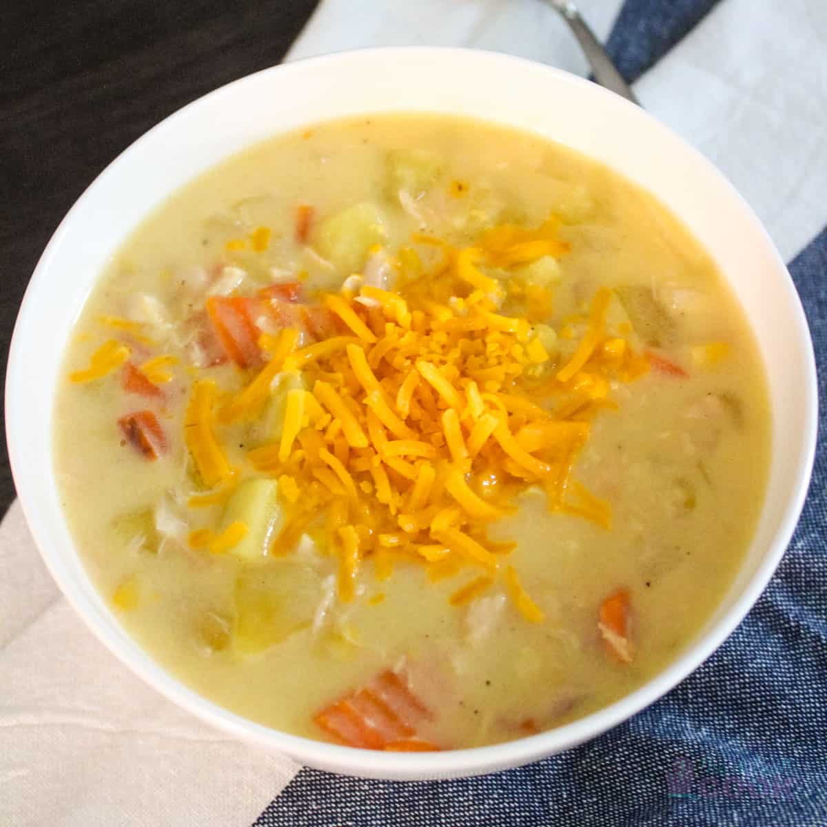 Easy Creamy Crockpot Chicken Potato Chowder - The Default Cook