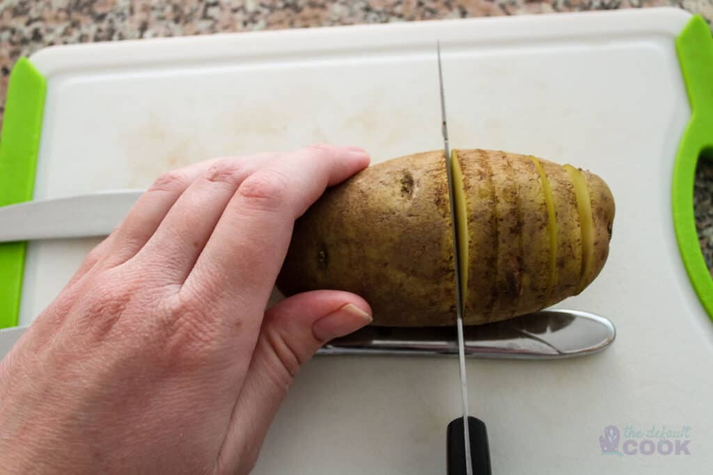 Easy Slow Cooker Hasselback Potatoes The Default Cook