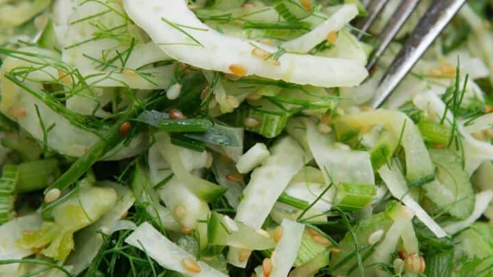 Image for Simple Fennel Salad with Cucumber | Minty Kitchen