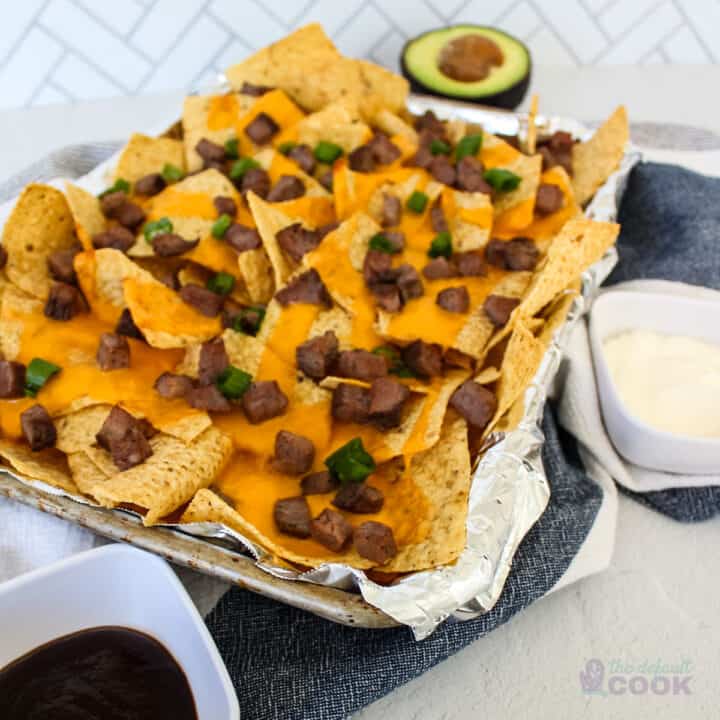 Leftover Tri Tip Steak Nachos - The Default Cook